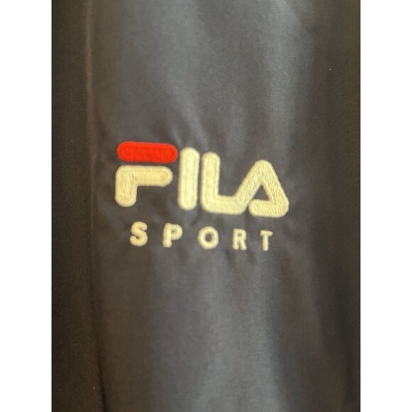 RARE Vintage FILA Sports Mens Jacket XLarge Navy Full‎ Zip Windbreaker Coat - Picture 2 of 7